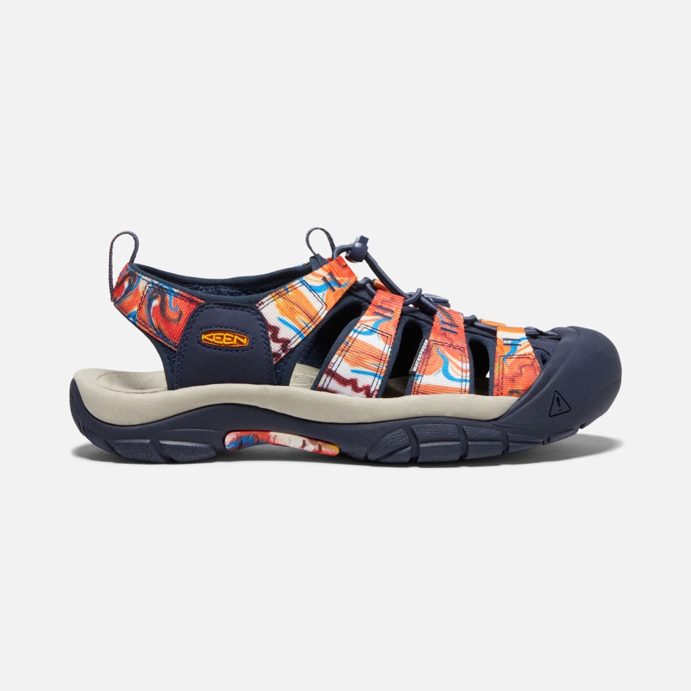 Groovy Orange-navy Keen Newport X Outdoor Afro Für Herren
