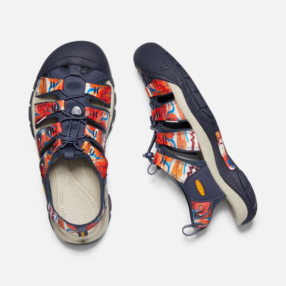 Groovy Orange-navy Keen Newport X Outdoor Afro Für Herren