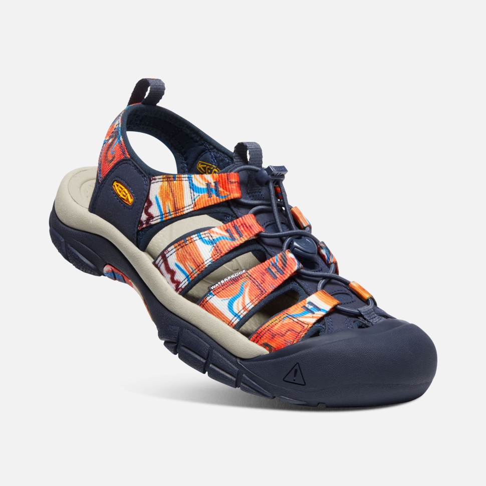 Groovy Orange-navy Keen Newport X Outdoor Afro Für Herren