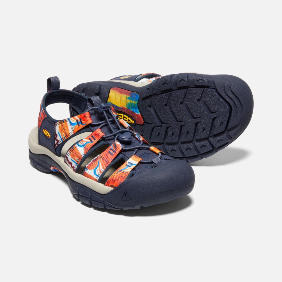 Groovy Orange-navy Keen Newport X Outdoor Afro Für Herren