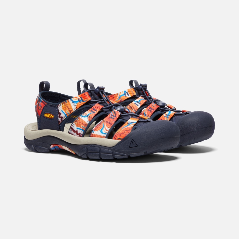 Groovy Orange-navy Keen Newport X Outdoor Afro Für Herren