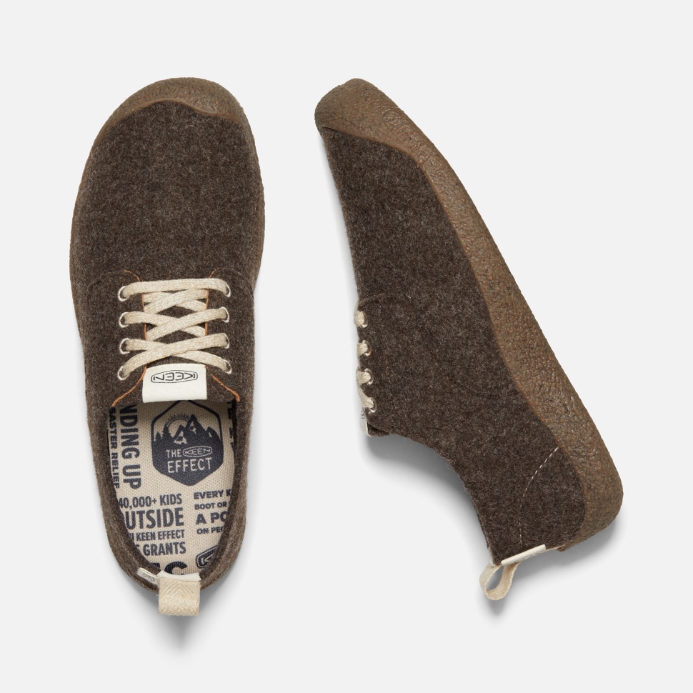 Keen Mosey Derby Schuh Für Herren Aus Braunem Filzbirke