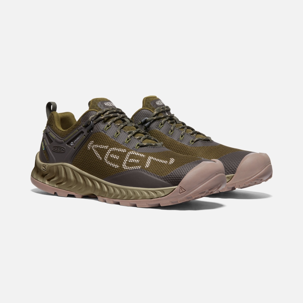 Keen Dark Olive-black Olive Nxis Evo Wasserdichter Herrenschuh