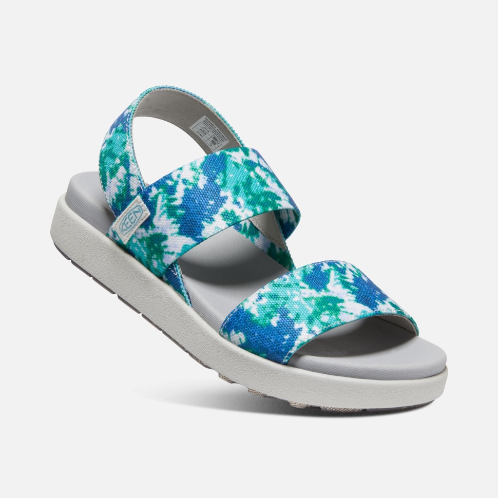 Keen Elle Backstrap-Sandale Für Damen In Porzellan-Batikfarbe