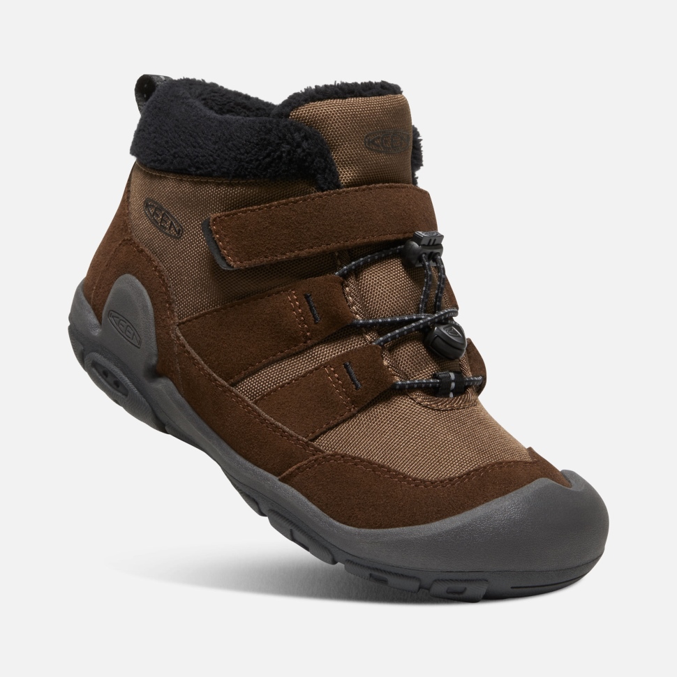 Knotch Chukka Für Große Kinder In Dunklem Erdschwarz