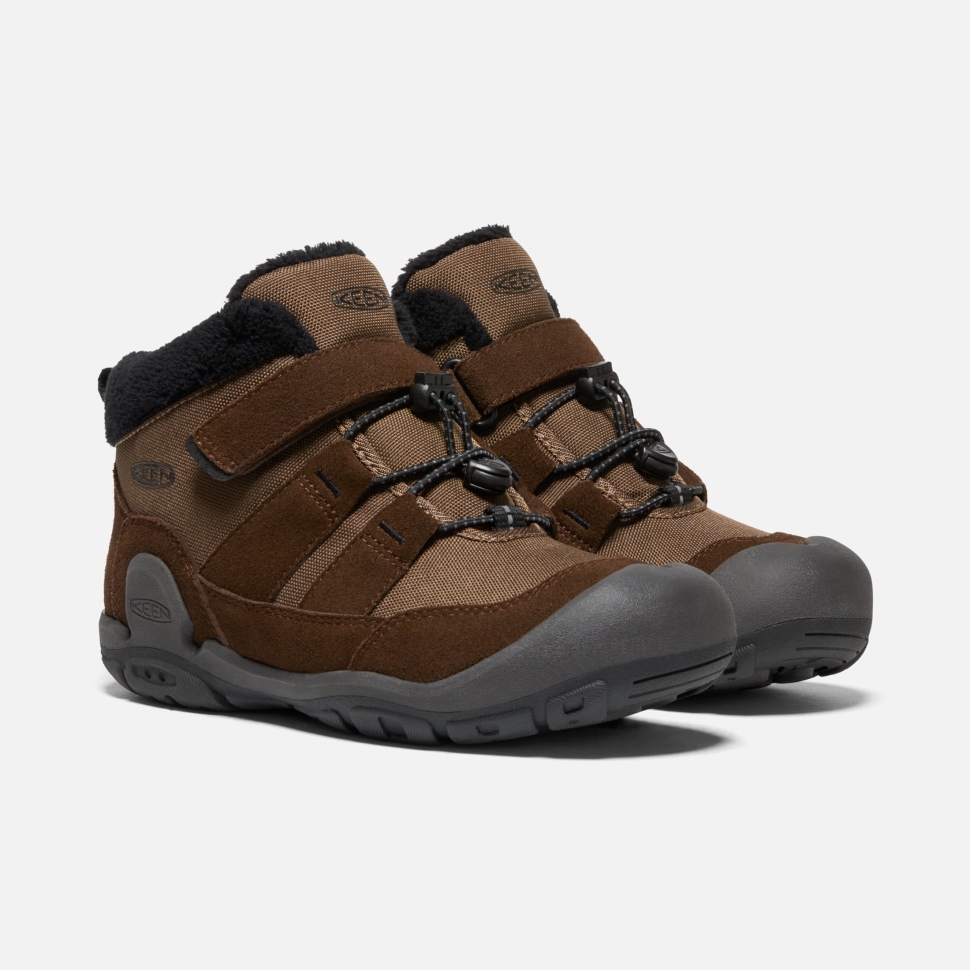 Knotch Chukka Für Große Kinder In Dunklem Erdschwarz