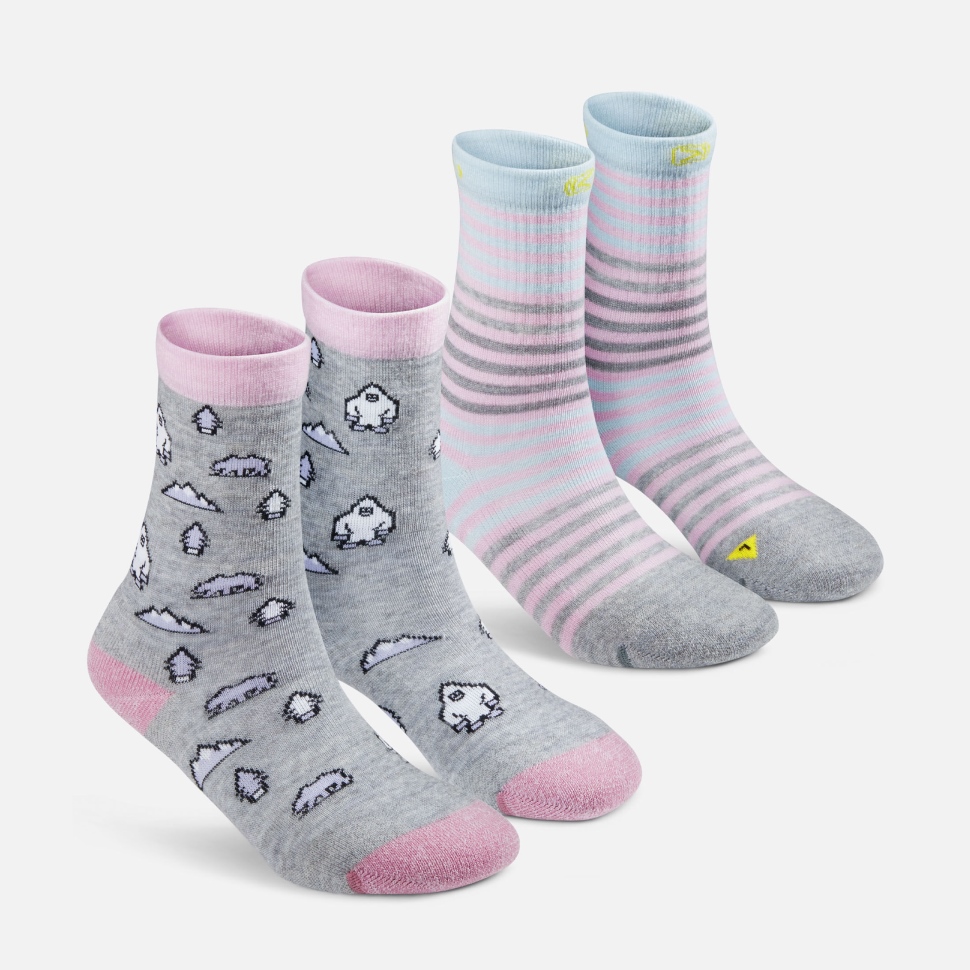 Bequeme Rundsocken Für Kinder Mit Feather Yeti-Print, 2er-Pack Keen