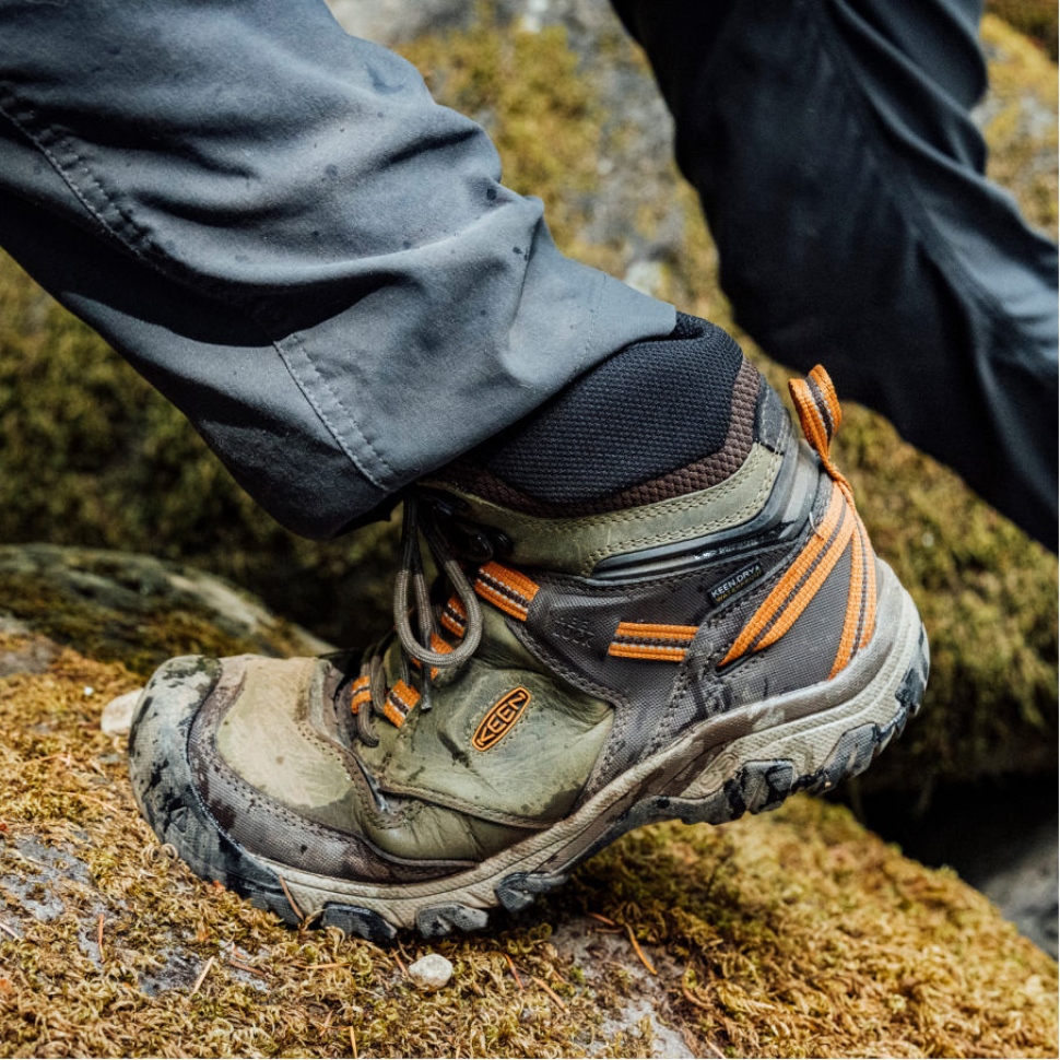 Keen Magnet-schwarzer Ridge Flex Wasserdichter Herrenstiefel