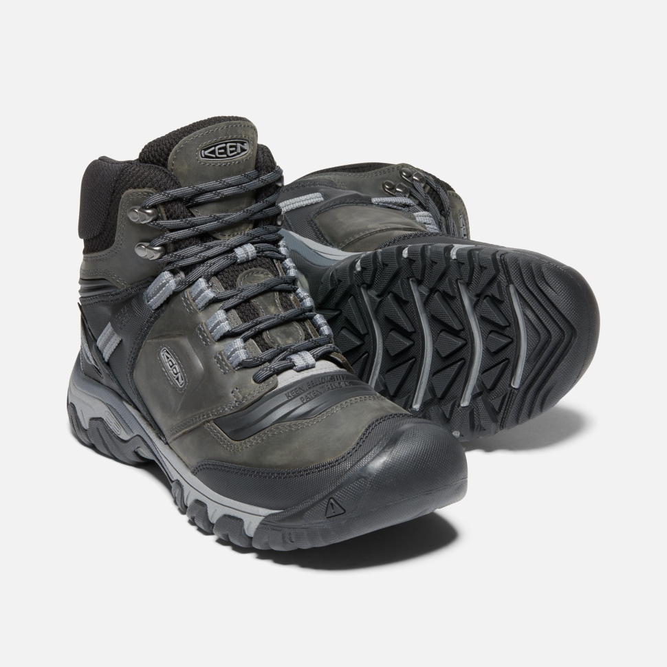 Keen Magnet-schwarzer Ridge Flex Wasserdichter Herrenstiefel