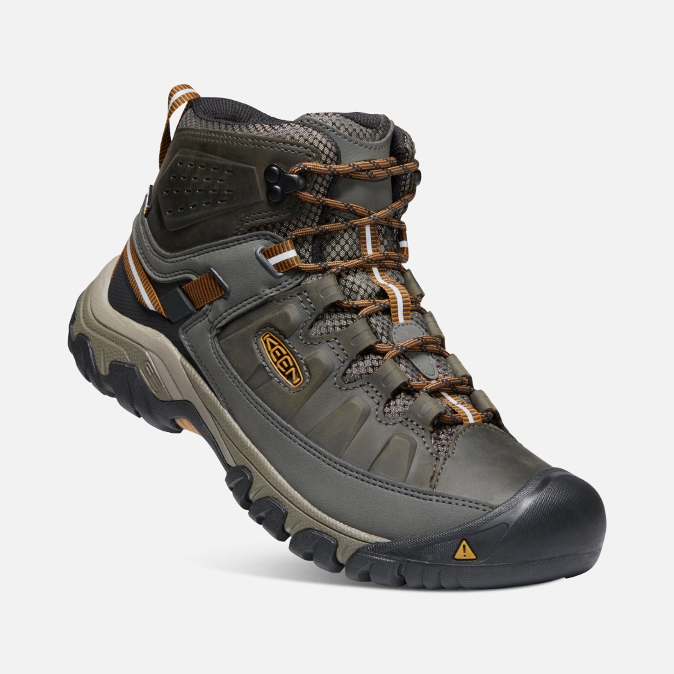 Keen Targhee II Waterproof Mid Herren Schwarz Oliv-Goldbraun