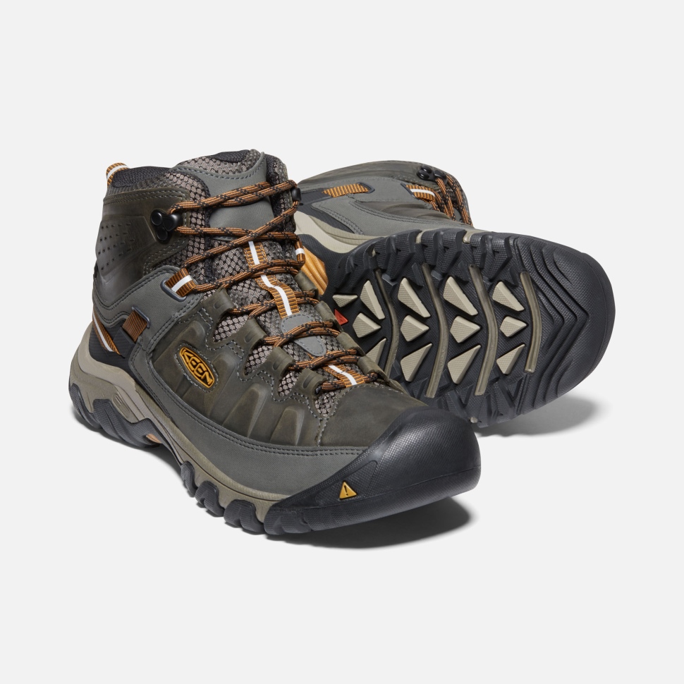 Keen Targhee II Waterproof Mid Herren Schwarz Oliv-Goldbraun