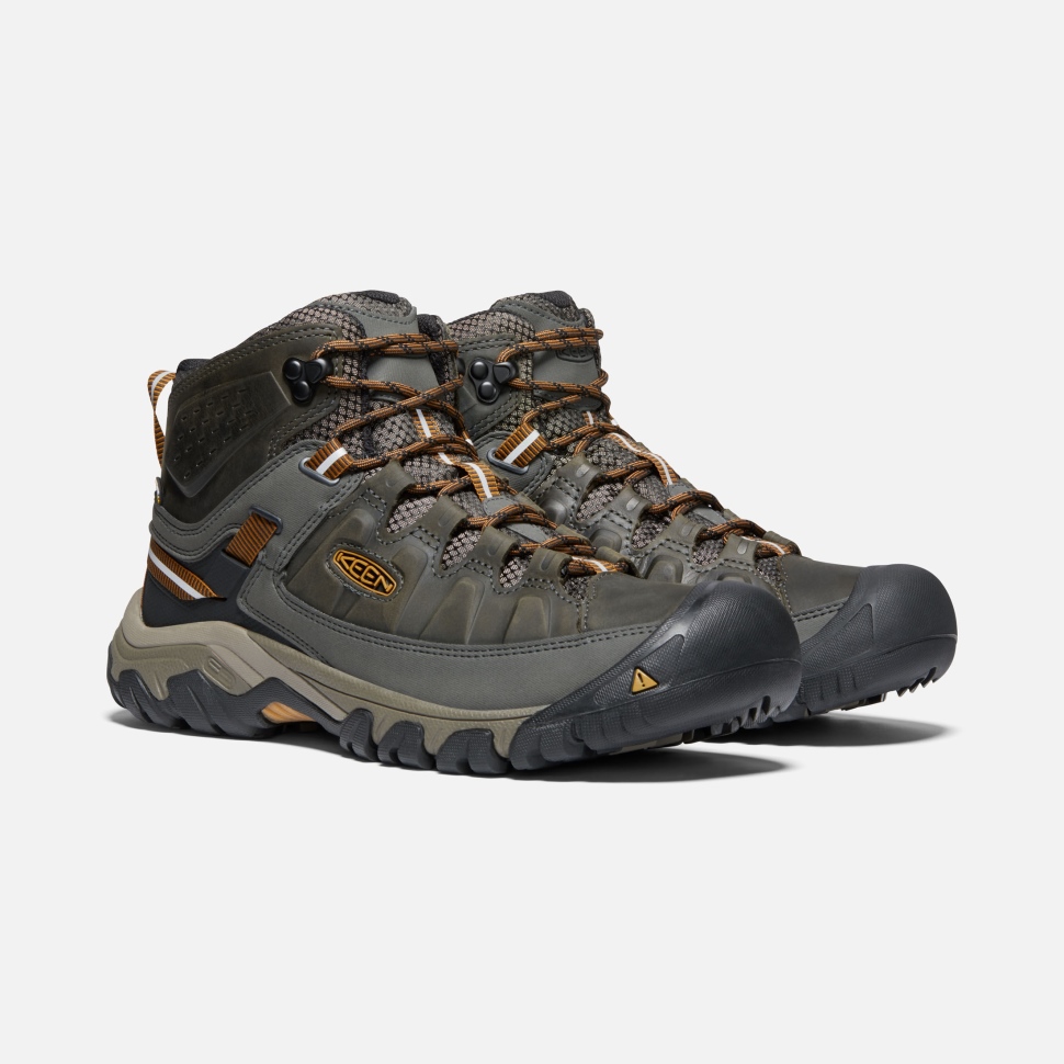 Keen Targhee II Waterproof Mid Herren Schwarz Oliv-Goldbraun