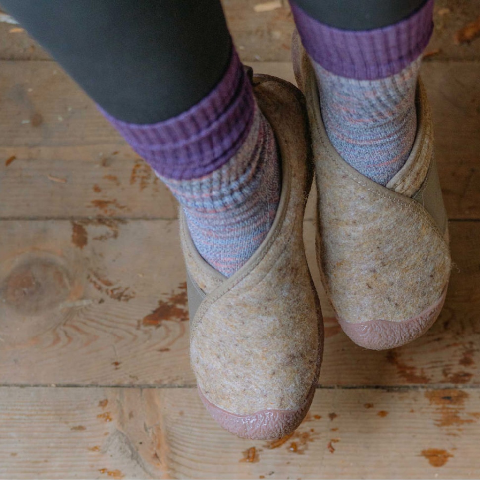 Taupefarbener Filz-Plaza Taupefarbener Howser-Wickel Von Keen Für Damen