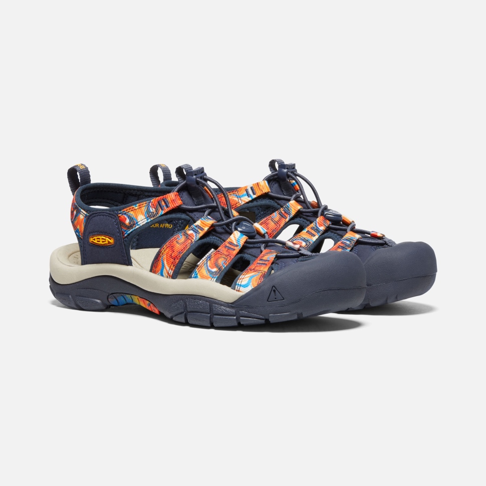 Groovy Orange-navy Newport X Outdoor Afro Scharf