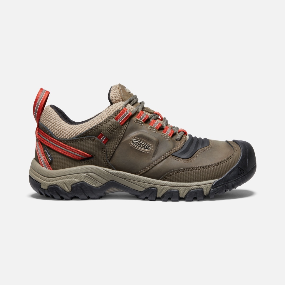 Keen Timberwolf-Ketchup Herren Ridge Flex Wasserdicht Breit