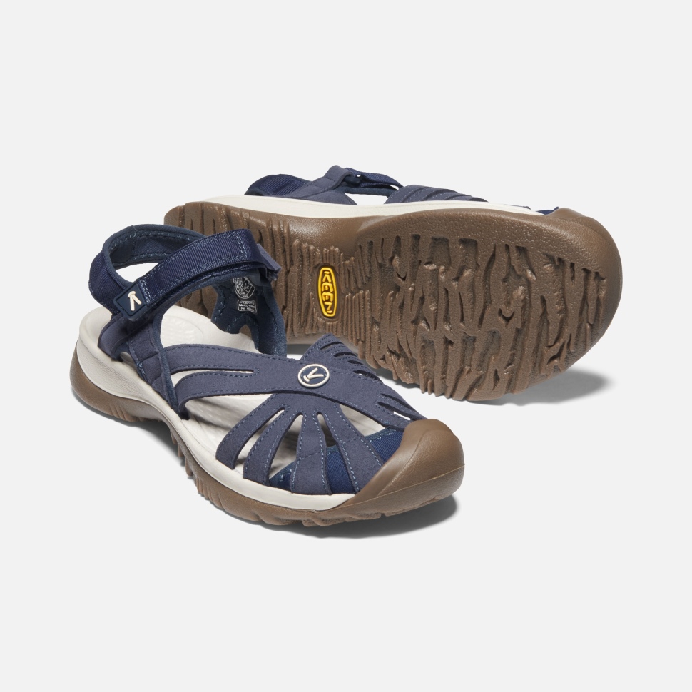 Rosa Damensandale Von Keen Navy