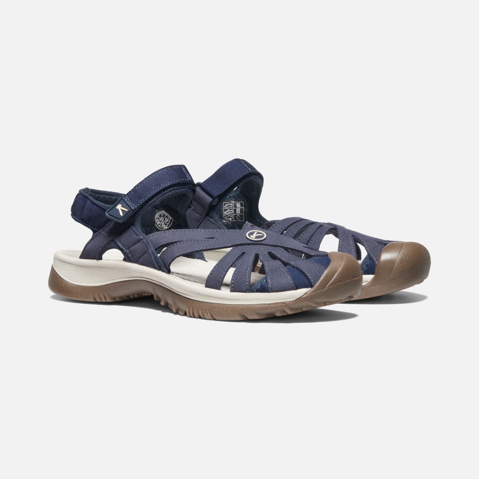 Rosa Damensandale Von Keen Navy