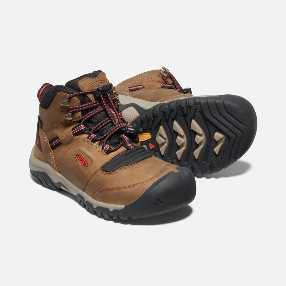 Bison-roter Teppich Keen Ridge Flex Wasserdichter Stiefel Für Große Kinder