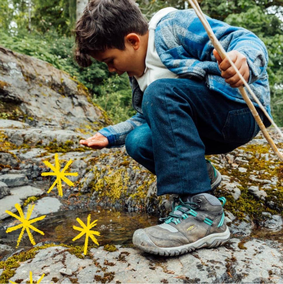 Bison-roter Teppich Keen Ridge Flex Wasserdichter Stiefel Für Große Kinder