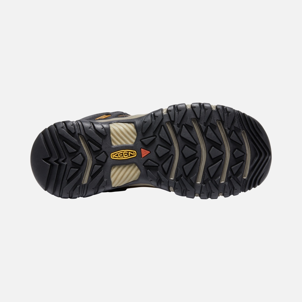 Keen Bison-goldbrauner Ridge Flex Wasserdichter Herrenstiefel Breit