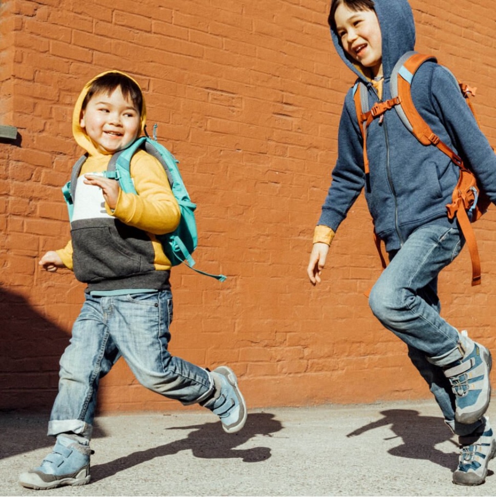 Magnet-blue Shadow Keen Chukka Mit Doppelriemen Und Knotch Für Große Kinder