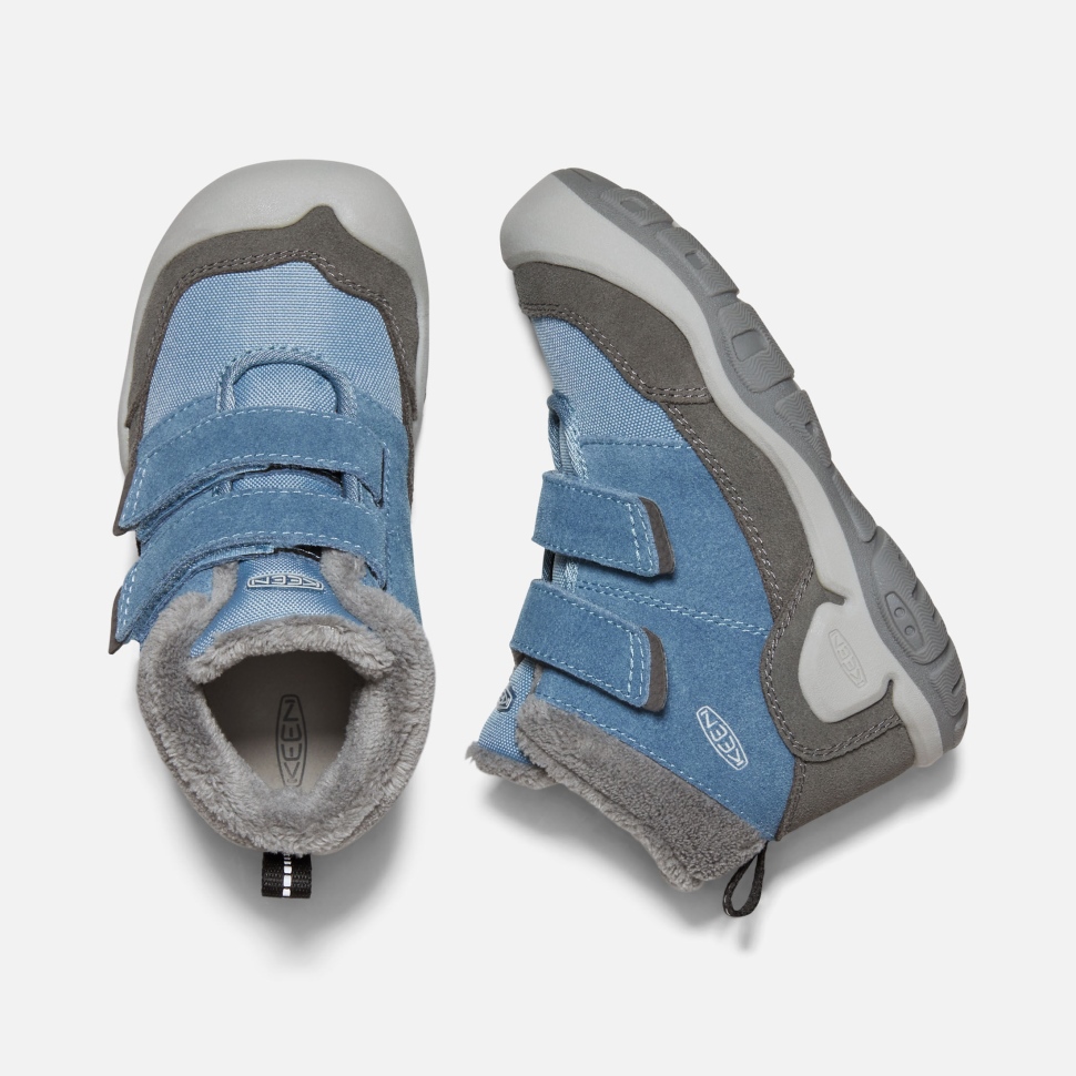 Magnet-blue Shadow Keen Chukka Mit Doppelriemen Und Knotch Für Kleine Kinder