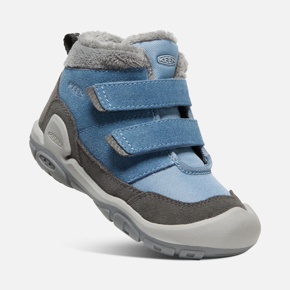 Magnet-blue Shadow Keen Chukka Mit Doppelriemen Und Knotch Für Kleine Kinder