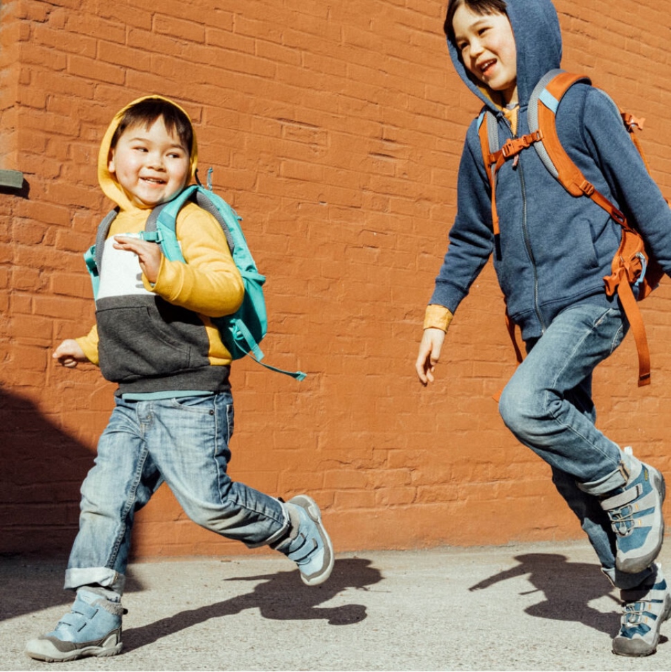 Magnet-blue Shadow Keen Chukka Mit Doppelriemen Und Knotch Für Kleine Kinder