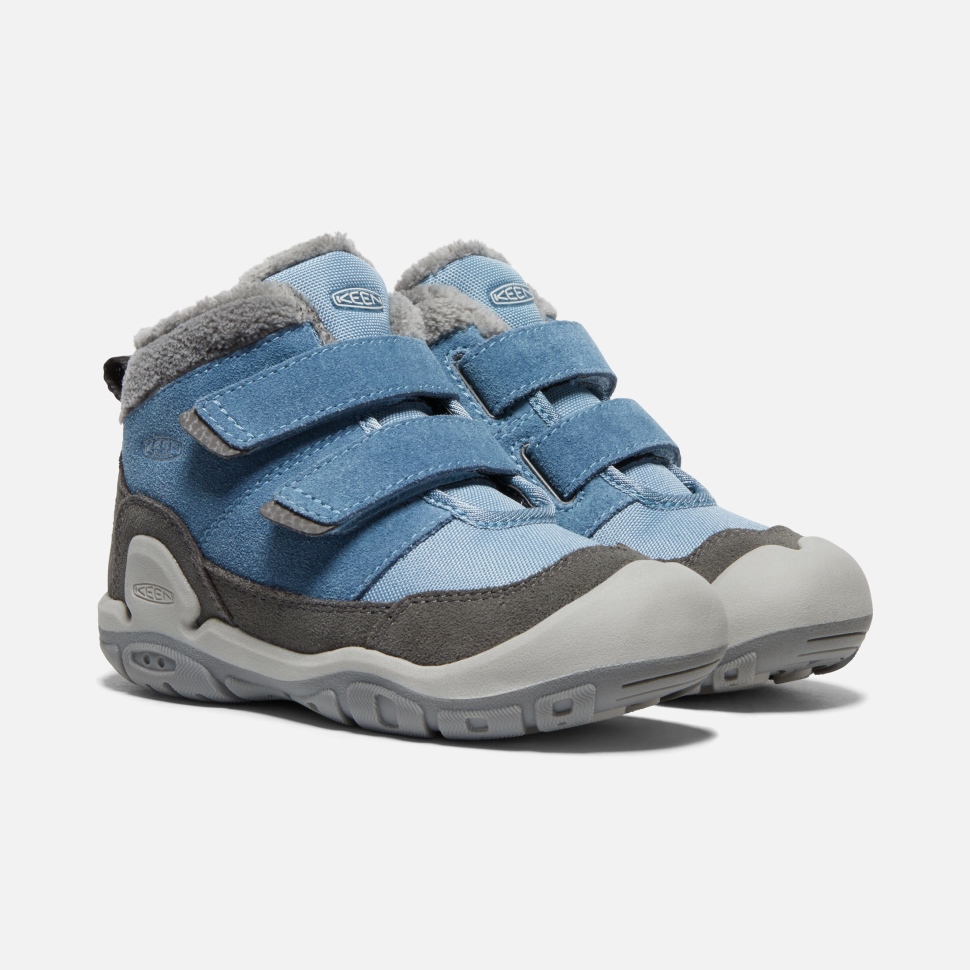 Magnet-blue Shadow Keen Chukka Mit Doppelriemen Und Knotch Für Kleine Kinder