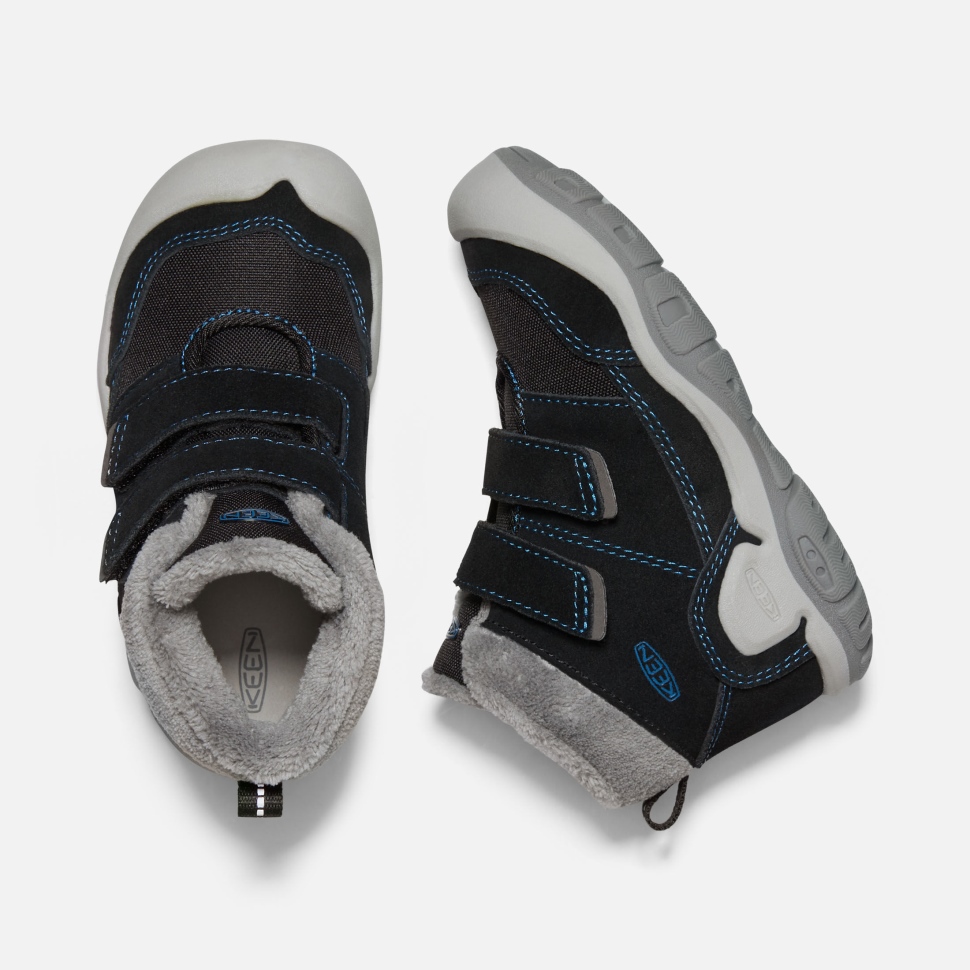 Schwarz-mykonosblau Keen Chukka Mit Zwei Riemen Für Kleine Kinder