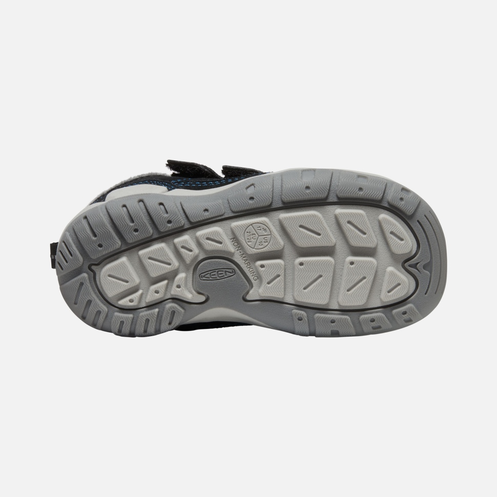 Schwarz-mykonosblau Keen Chukka Mit Zwei Riemen Für Kleine Kinder