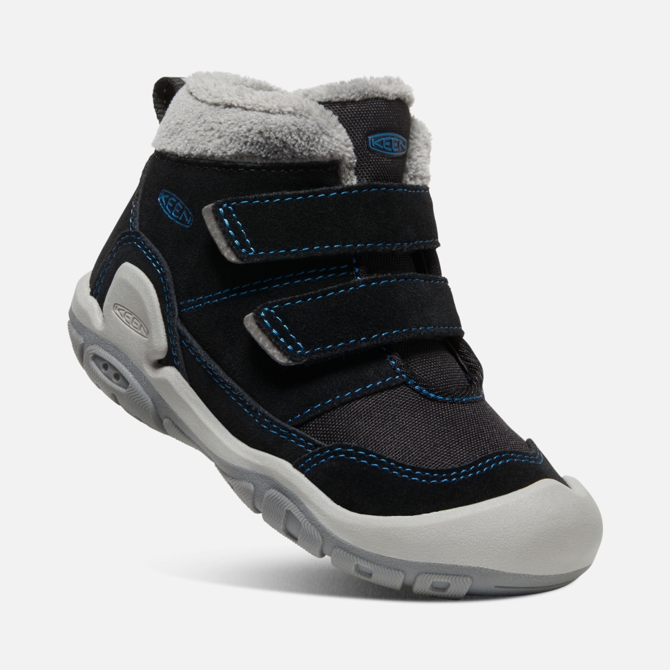 Schwarz-mykonosblau Keen Chukka Mit Zwei Riemen Für Kleine Kinder