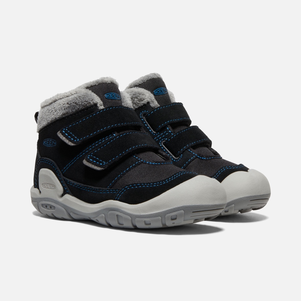 Schwarz-mykonosblau Keen Chukka Mit Zwei Riemen Für Kleine Kinder