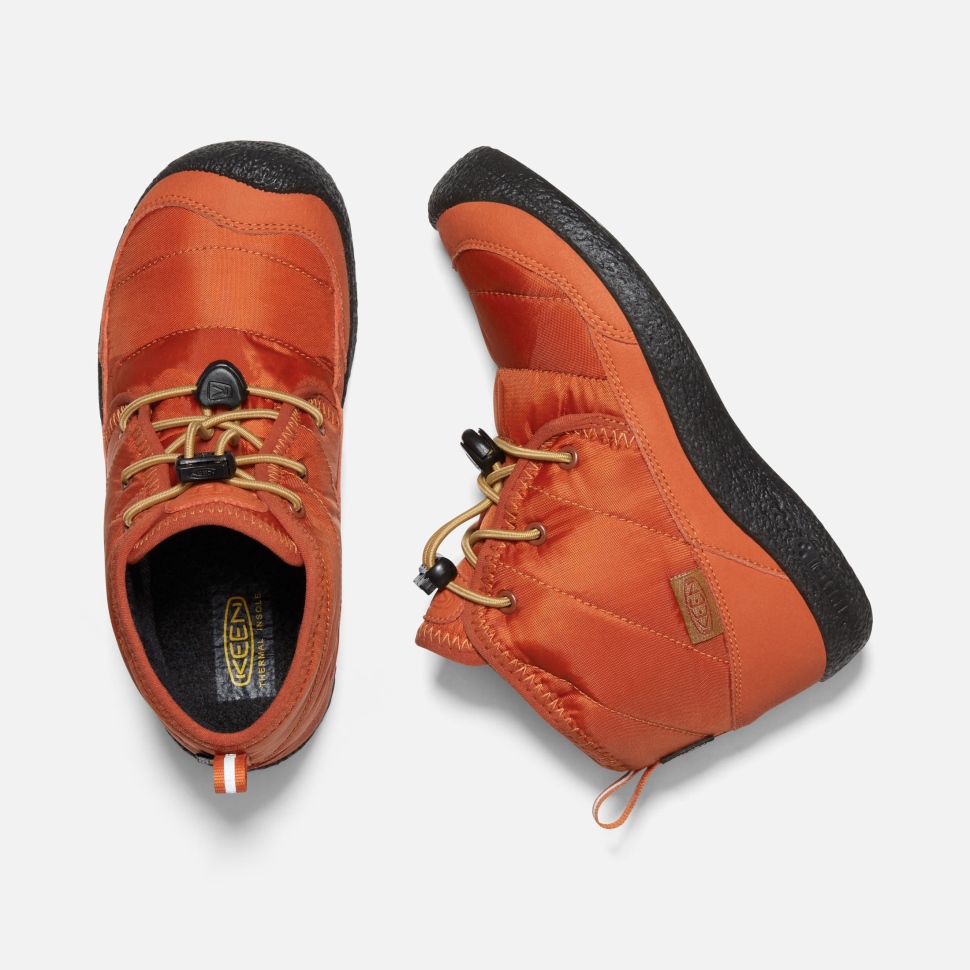 Keen Potters Lehmschwarzer Howser Ii Wasserdichter Chukka Für Große Kinder