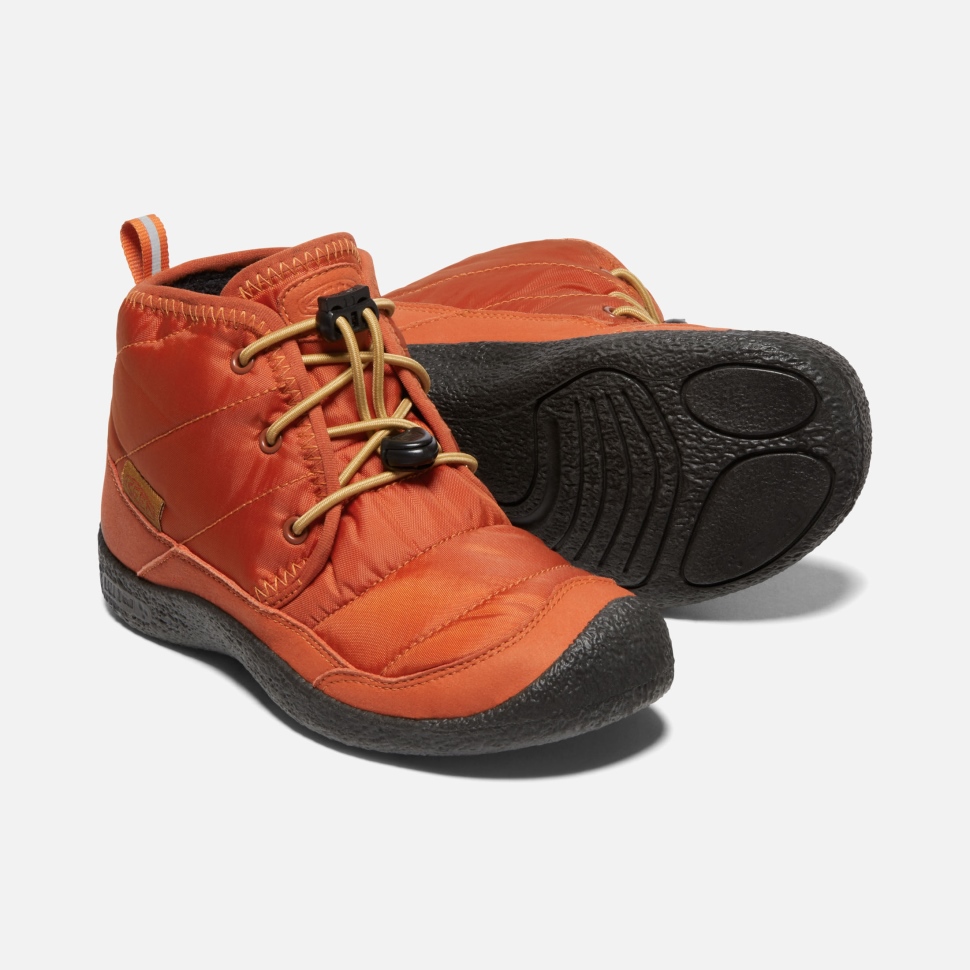 Keen Potters Lehmschwarzer Howser Ii Wasserdichter Chukka Für Große Kinder