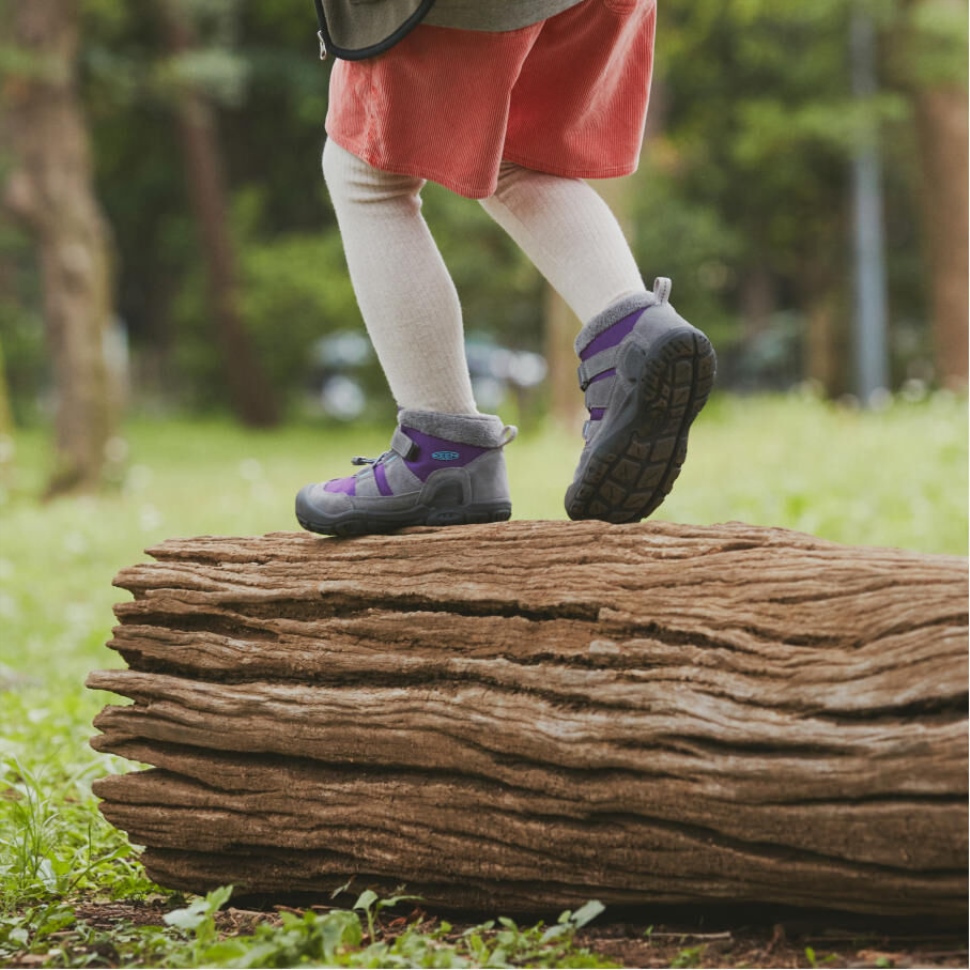 Stahl Grau-blau Flügel Blaugrün Kleiner Kinderknoten Chukka Keen