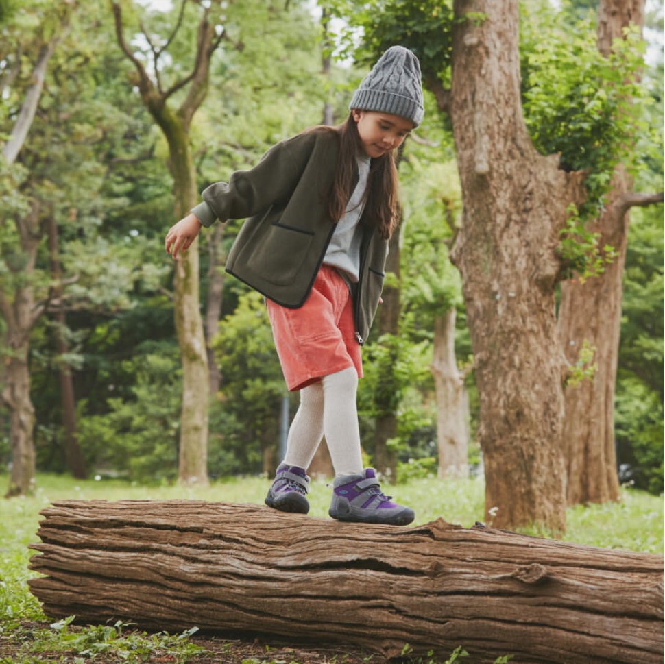 Stahl Grau-blau Flügel Blaugrün Kleiner Kinderknoten Chukka Keen