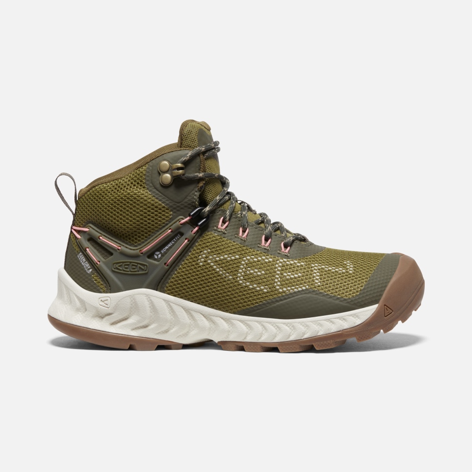 Keen Olive Drab-Birch Damen Nxis Evo Wasserdichter Stiefel