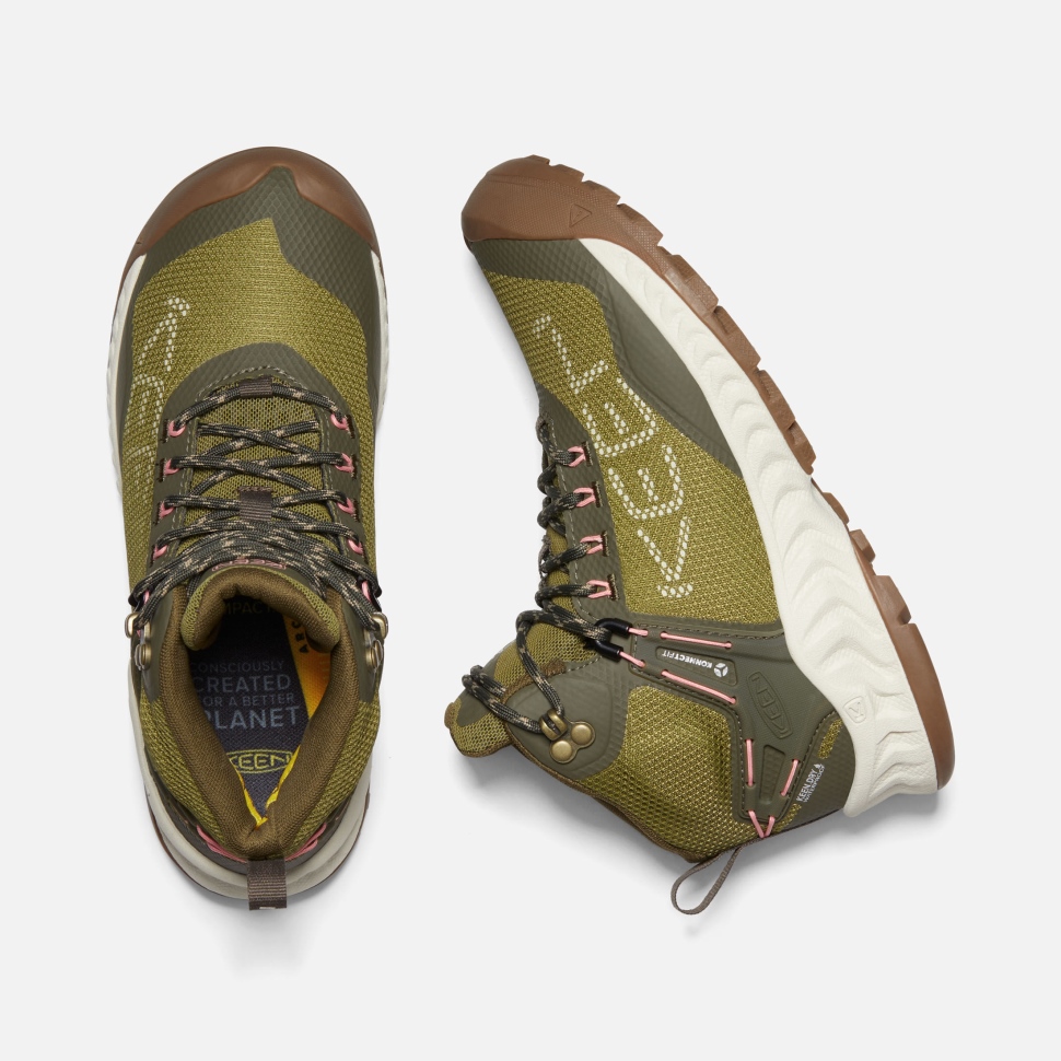 Keen Olive Drab-Birch Damen Nxis Evo Wasserdichter Stiefel