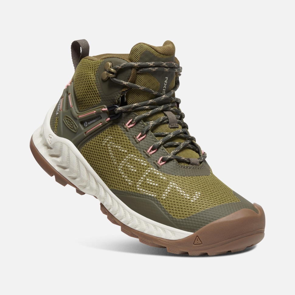 Keen Olive Drab-Birch Damen Nxis Evo Wasserdichter Stiefel