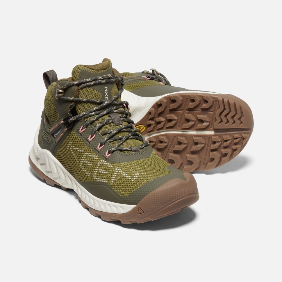 Keen Olive Drab-Birch Damen Nxis Evo Wasserdichter Stiefel