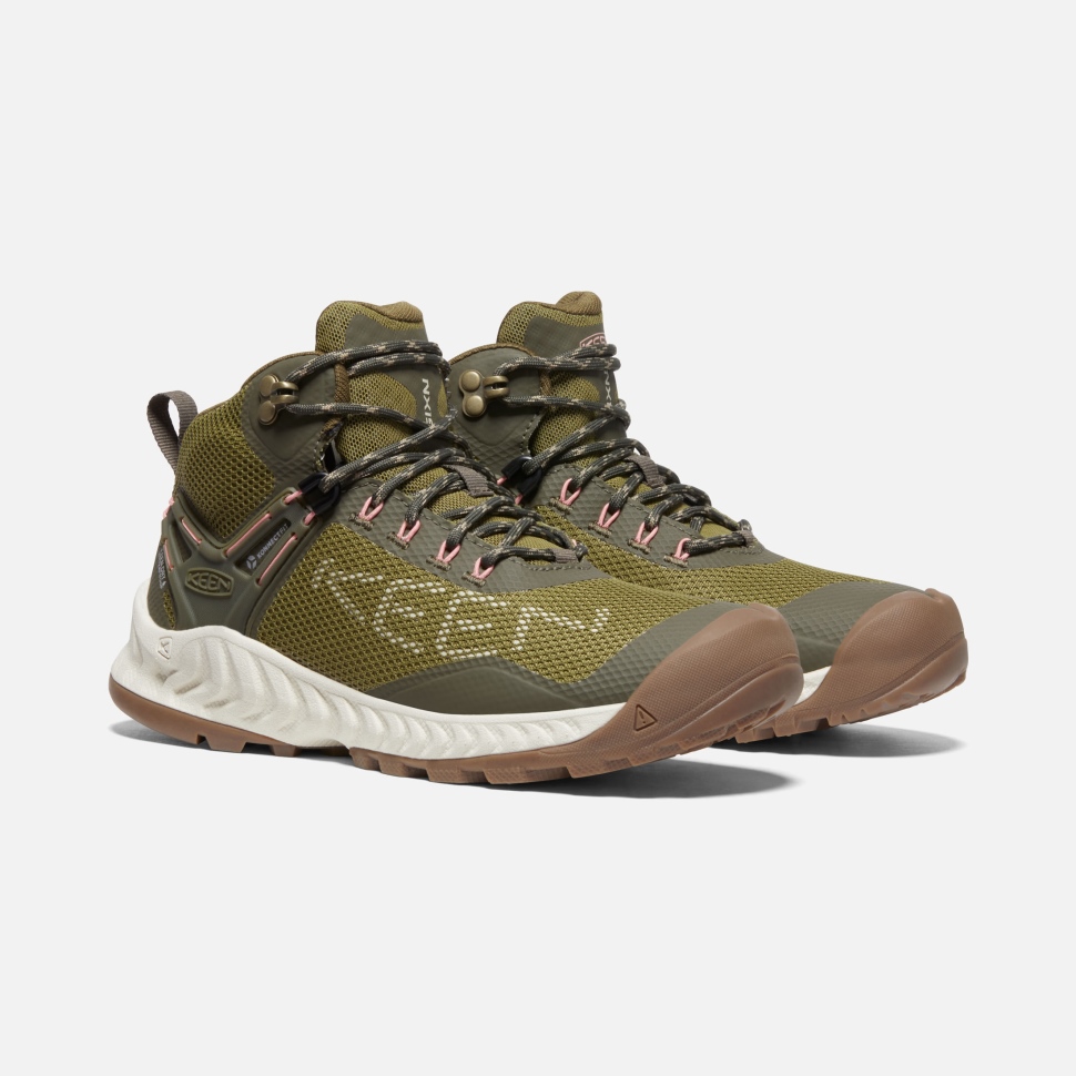 Keen Olive Drab-Birch Damen Nxis Evo Wasserdichter Stiefel