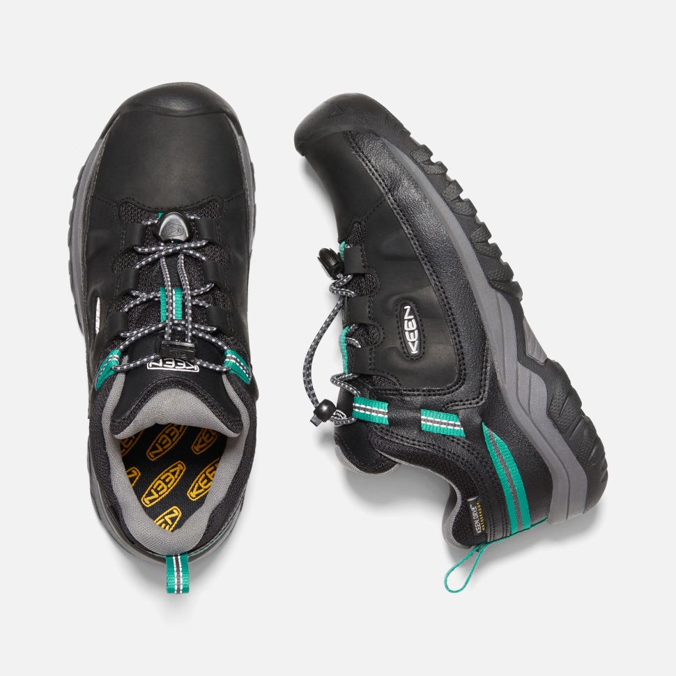 Black-star Weiß Targhee Wasserdichter Schuh Für Große Kinder Keen