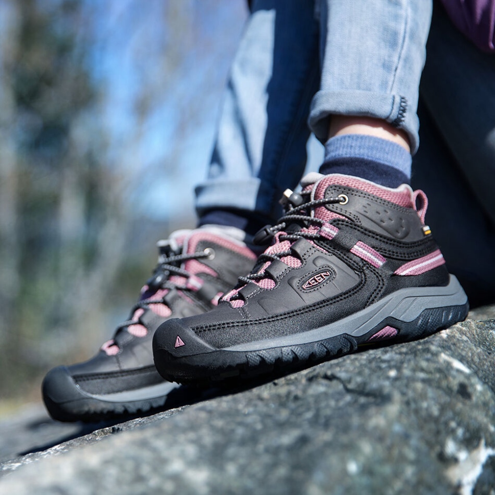 Raven-tulipwood Wasserdichter Targhee-stiefel Für Große Kinder Keen