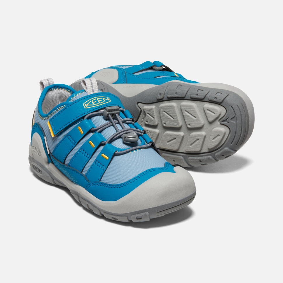 Blue Shadow-mykonos Blue Keen Knotch Hollow Sneaker Für Große Kinder