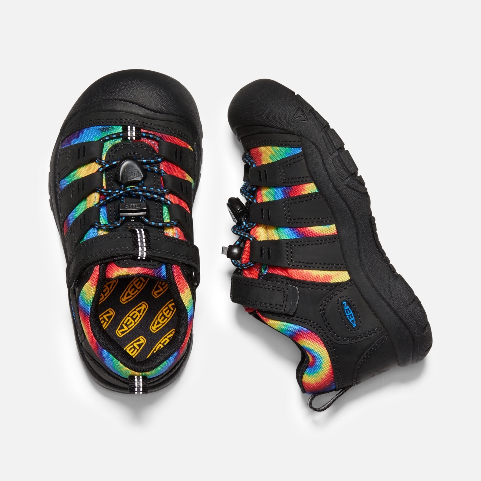 Schwarz-original Tie Dye Newport Schuh Für Kleine Kinder Keen