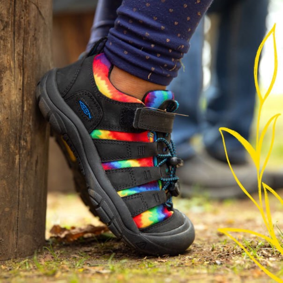 Schwarz-original Tie Dye Newport Schuh Für Kleine Kinder Keen