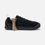 Behaarte Schwarz-schwarze Jaspis-Veloursleder-Sneaker Für Damen Keen