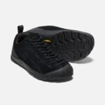 Behaarte Schwarz-schwarze Jaspis-Veloursleder-Sneaker Für Damen Keen – Bild 6