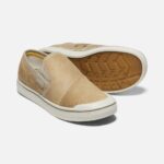 Beige-silberne Birke Keen Damen-elsa-ernte-lederslipper – Bild 5